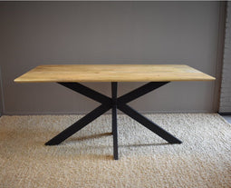 Eettafel Paris rechthoekig mangohout facet rand 160x90 cm - Naturel | Meubelplaats