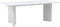 Eettafel Rechthoek 200cm - Greige MDF - 90x200x75cm - Palma - Giga Living