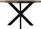 Eettafel Rond 120 CM Industrieel - Mangohout & Metaal Bruin - Rootsmann