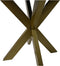 Eettafel rond marmer - ø90x76 - Zwart/goud - Marmer/metaal