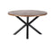 Eettafel rond met kruispoot Eleonora mangohout | 130 cm