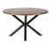 Eettafel rond met kruispoot Eleonora mangohout | 130 cm