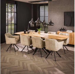 Eettafel Santiago verlengbaar acacia 175-275 cm - naturel