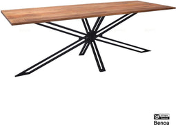 Eettafel Yana mangohout 180x90 cm - Naturel