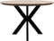 Eettafel Zurich rond - ø120x72 - Oakland tafelpoten - Acaciahout/metaal