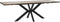 Eettafelblad Bruin - Eikenhout - 90x180x3,5cm - Eettafelblad Reno Smoked - Giga Living