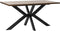 Eettafelblad Bruin - Eikenhout - 90x180x3,5cm - Eettafelblad Reno Smoked - Giga Living