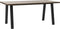 Eettafelblad Donkerbruin - Eikenhout - 90x150x3,5cm - Eettafelblad Reno Smoked - Giga Living