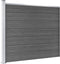 vidaXL - Schuttingpaneel - 175x146 - cm - HKC - zwart