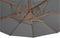 Outdoor Living - Zweefparasol VirgoFlex houtlook grijs Ø3,5mtr
