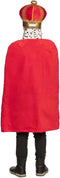 Boland - Koningsmantel kind rood - Kinderen - Koning - Prinsen en Prinsessen- Middeleeuwen