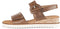 Gabor 752 - Sandalen met Sleehak - Leer - Camel - Maat 40