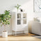 vidaXL - Hoge - kast - 68x39x111,5 - cm - staal - wit