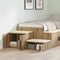 vidaXL - Opslagkast - Artisan - Eiken - 127x41x40 - cm - Engineering - Hout