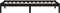vidaXL - Bedframe - massief - hout - zwart - 90x190 - cm