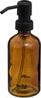 5Five Zeeppompje/zeepdispenser van glas - bruin - 250 ml