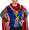 dressforfun Herenkostuum koning - Shirt met wapenschild - Rode cape en kroon - M