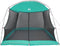 vidaXL - Camping - Muggennet - met - Deur - Groen - 4-Persoons - Waterdicht