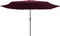 vidaXL - Parasol - met - metalen - paal - 390 - cm - bordeauxrood