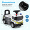 Coast 2-in-1 Loopauto Politiewagen - Opbergruimte - Wit - 59 x 28 x 43 cm