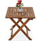 EezyLife Houten bijzettafel - 46x46x46cm - Acacia hout - Tuintafel