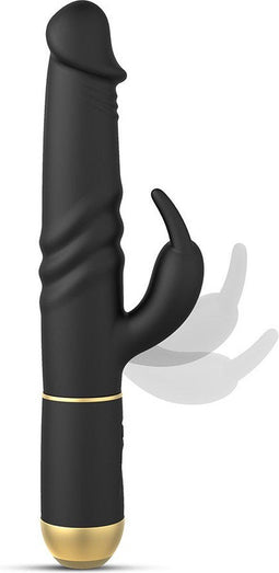 Dorcel - Furious Rabbit 2.0 - Roterende En Stotende Vibrator - Zwart