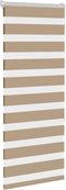 vidaXL - Zebra - Blind - 60x150 - cm - stofbreedte - 55,9 - cm - polyester - zandbruin