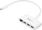 Startech.com HB30C3A1GEA - 3-poorts USB 3.0 Hub met Gigabit Ethernet - Wit