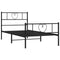 vidaXL - Bedframe - met - hoofd- - en - voeteneinde - metaal - zwart - 100x200 - cm