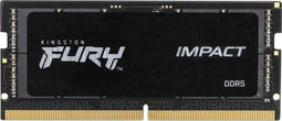 Kingston Fury Impact KF548S38IB-8 - DDR5 SO-DIMM Geheugen - 8GB 4800MT/s CAS 38 - Zwart