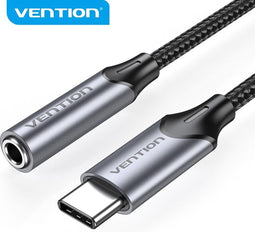 Vention USB-C naar 3.5mm Jack aux adapter met DAC chip - 1 meter