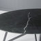 D - Livingfurn - Eetkamertafel DT- Marble Oval Web Black 210cm - Marmer / Gecoat Staal