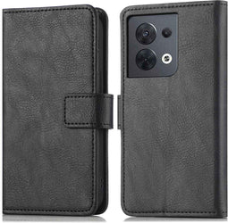 iMoshion Hoesje Geschikt voor Oppo Reno 8 5G Hoesje Met Pasjeshouder - iMoshion Luxe Bookcase - Zwart