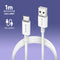 NGS ZYRO-AC - USB-kabel - USB 2.0 A Male naar USB 2.0 A Male - 1 m - Wit