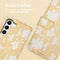 iMoshion Hoesje Geschikt voor Samsung Galaxy S22 Hoesje Met Pasjeshouder - iMoshion Design Bookcase smartphone - Geel / Yellow Flowers