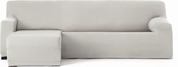Hoes voor chaise longue met korte armleuning links Eysa BRONX Wit 110 x 110 x 310 cm