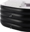 Juskys Opblaasbaar Ligbad M - PVC - 300 L - Zwart/Wit