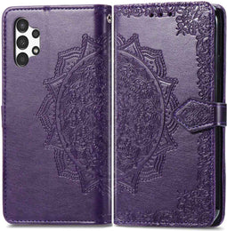 iMoshion Hoesje Geschikt voor Samsung Galaxy A13 (4G) Hoesje Met Pasjeshouder - iMoshion Mandala Bookcase - Paars