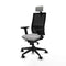 Piqueras y Crespo 2D066N2 - Bureaustoel - Hoofdsteun en armleuning - Lichtgrijs