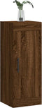 vidaXL - Wandkast - 34,5x34x90 - cm - bewerkt - hout - bruin - eikenkleur