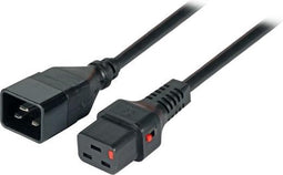 EFB Elektronik EK607SW.3 electriciteitssnoer Zwart 3 m C20 stekker C19 stekker