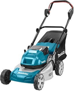 Makita DLM460PT2 - Accu grasmaaier 46 cm - 2x 5,0 Ah accu's en duo snellader (2 stuks)