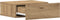 vidaXL - Nachtkastjes - 2 - st - zwevend - 40x32x15 - cm - hout - artisanaal - eiken