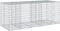 vidaXL - Schanskorf - 250x100x100 - cm - gegalvaniseerd - ijzer - zilverkleurig