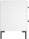 vidaXL - Nachtkastjes - 2 - st - 40x35x47,5 - cm - bewerkt - hout - wit