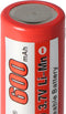 Efest IMR 14430 600 mAh 3,6 V - 3,7 V Li-ionbatterij met pluspool plat, afmetingen 42,63 x 14,4 mm