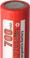 Efest IMR 14500 V2 batterij met 700 mAh 3,7 V Li-ion batterij positieve pool verhoogd, let op afmetingen ca. 50,5x14,2 mm