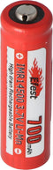 Efest IMR 14500 V2 batterij met 700 mAh 3,7 V Li-ion batterij positieve pool verhoogd, let op afmetingen ca. 50,5x14,2 mm