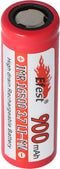 Efest IMR 16500 900 mAh 3,6 V - 3,7 V Li-ion batterij positieve pool plat, afmetingen 50,05x16,6 mm opmerking