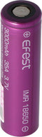 Efest Purple IMR 18650 3000mAh 3.6V - 3.7V min. 2900 mAh typ. 3000 mAh maximale stroomtoevoer van 35 A (platte bovenkant) inclusief batterijbeschermingskast